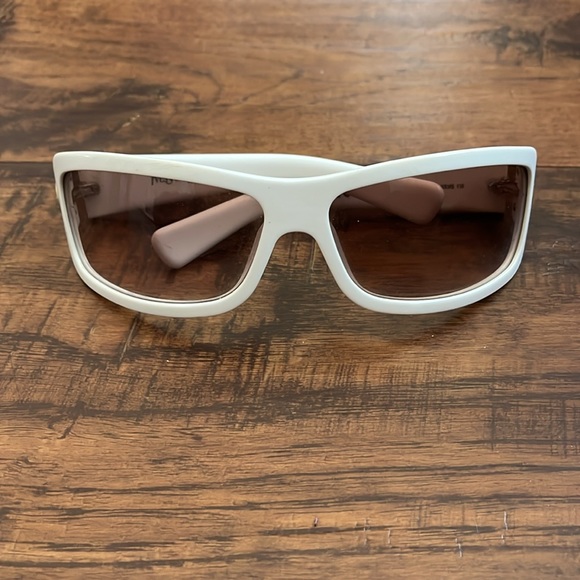 rare YSL sunglasses with gold logo faux diamond rim - Picture 2 of 11